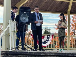 Veterans Day Event- Mayor Miller & Troop 351 Scout