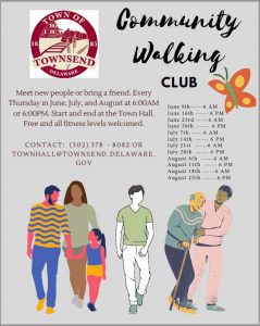 community walking club flyer