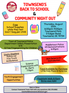 Town of Townsend Back to School- Community Night Out Event