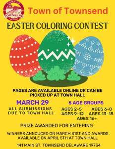 2023 Town of Townsend Easter Coloring Contest