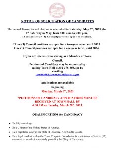 2023 Notice of Solicitation of Candidates 