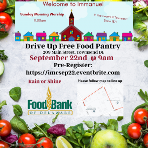 Drive Up Free Food Pantry September 22nd @ 9 a.m. 
