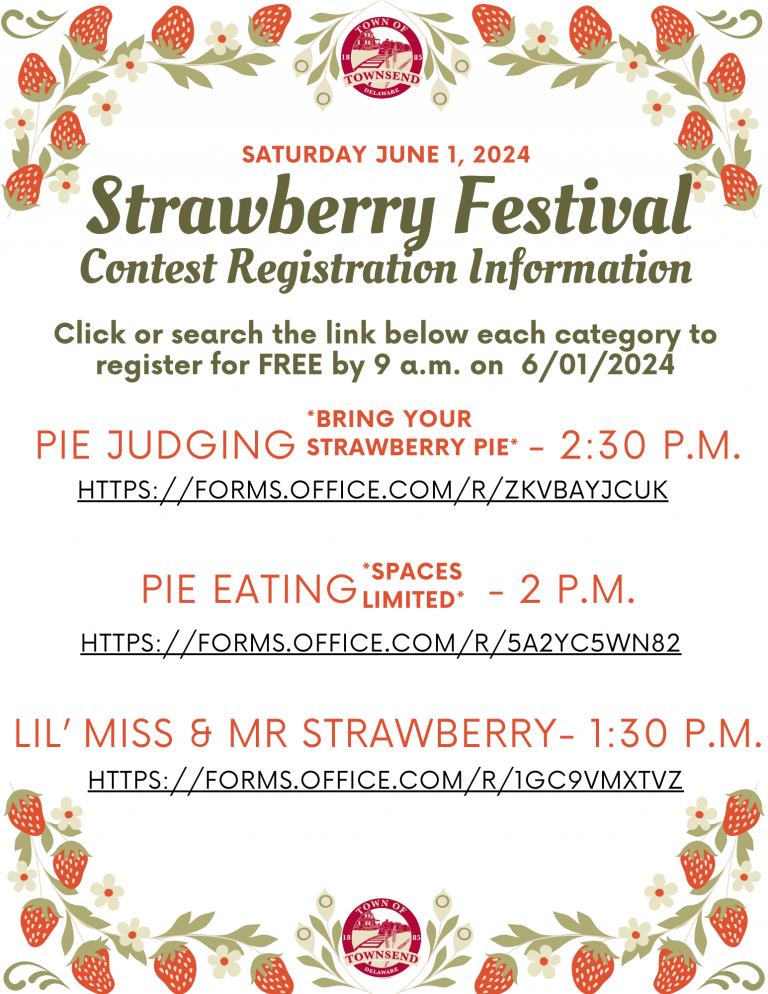 REMINDER 2024 TOWN FAIR & PARADE Contest Registration Information