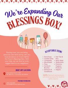 We're expanding our blessings box! 