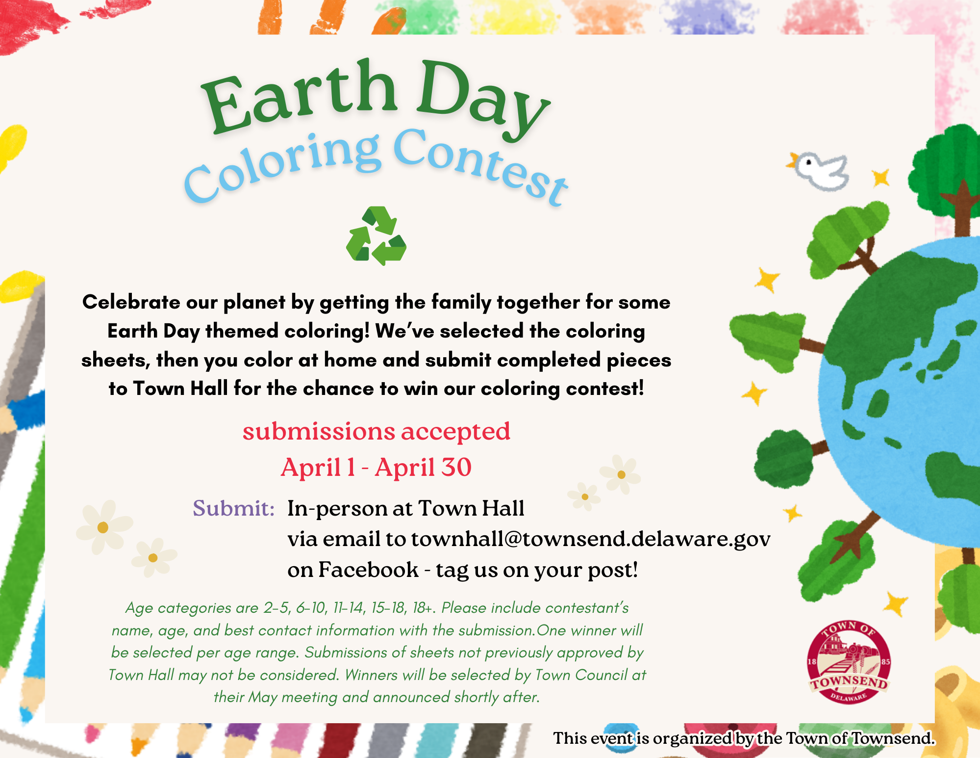 Earth Day Coloring Contest