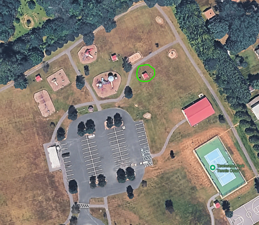Park Pavilion Repairs Map