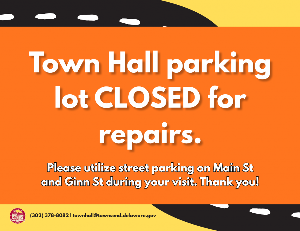 Townhall parking lot closed for repairs